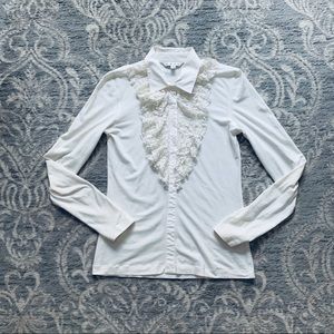 CAbi | Ruffle Button Top